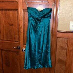 Green strapless dress - 6